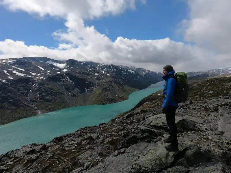 Besseggen mellom Gjende og Bessvatnet